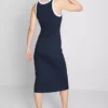 Ribbed built-in-bra midi dress Ribbed built-in-bra midi dress
