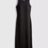 Ribbed built-in-bra midi dress Ribbed built-in-bra midi dress