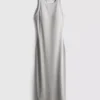 Ribbed built-in-bra midi dress Ribbed built-in-bra midi dress