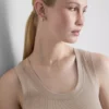 Ribbed cotton blend tank Ribbed cotton blend tank