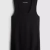 Ribbed cotton blend tank Ribbed cotton blend tank