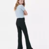 Ribbed flared pants