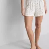 Ribbed jersey pajama shorts Ribbed jersey pajama shorts