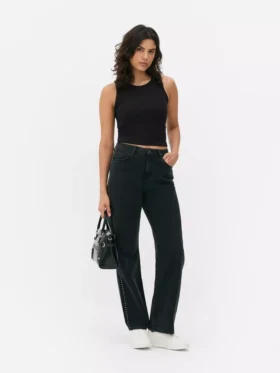 Ribbed racer back tank