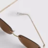 Rimless oval-lens sunglasses Rimless oval-lens sunglasses