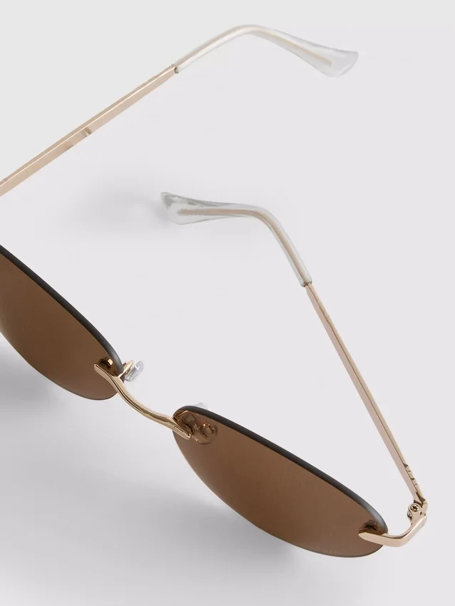 Rimless oval-lens sunglasses Rimless oval-lens sunglasses