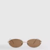 Rimless oval-lens sunglasses Rimless oval-lens sunglasses