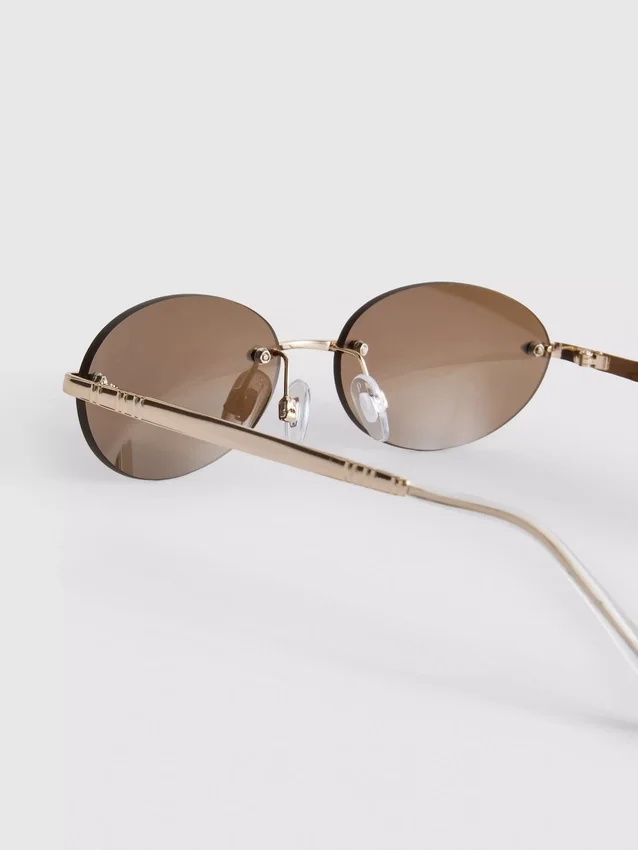 Rimless oval-lens sunglasses Rimless oval-lens sunglasses