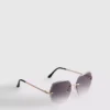 Rimless square diamanta sunglasses Rimless square diamanta sunglasses
