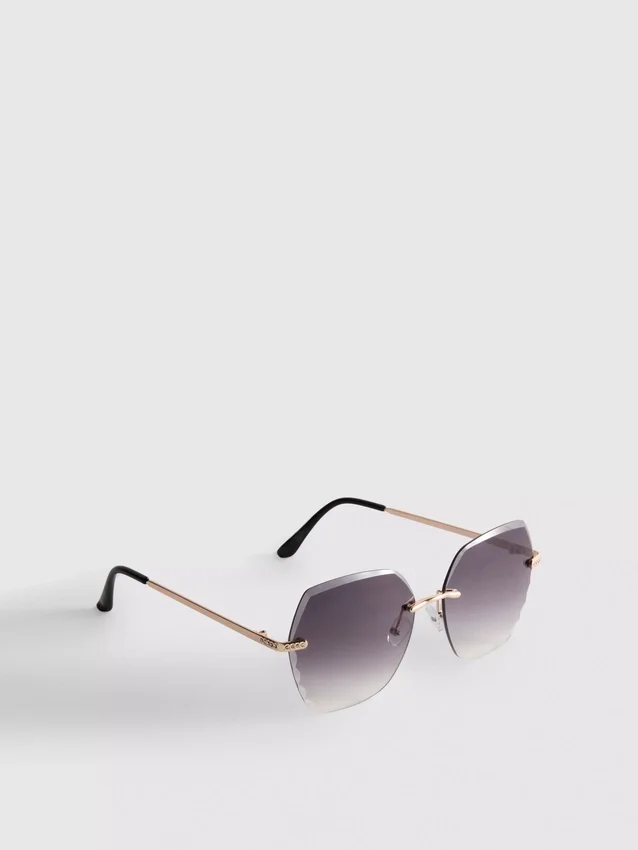 Rimless square diamanta sunglasses Rimless square diamanta sunglasses