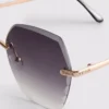 Rimless square diamanta sunglasses Rimless square diamanta sunglasses