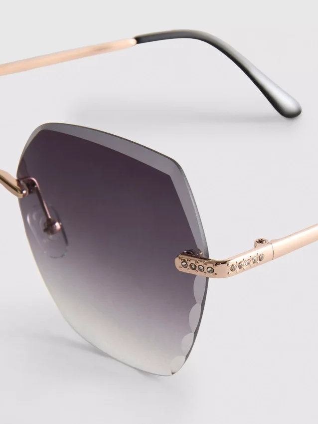 Rimless square diamanta sunglasses Rimless square diamanta sunglasses