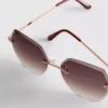 Rimless square diamanta sunglasses Rimless square diamanta sunglasses