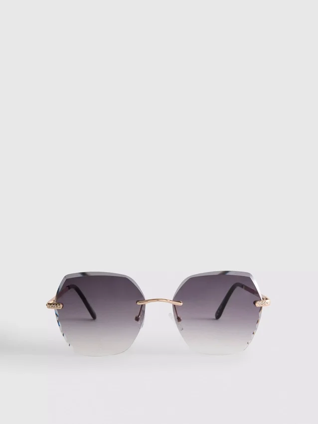 Rimless square diamanta sunglasses Rimless square diamanta sunglasses