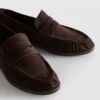 Ruched loafers