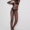 Ruched thong bikini bottoms Ruched thong bikini bottoms