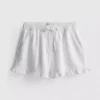 Ruffle hem denim shorts Ruffle hem denim shorts
