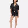 Satin boyfriend short pajama set Satin boyfriend short pajama set