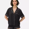 Satin boyfriend short pajama set Satin boyfriend short pajama set