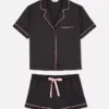 Satin boyfriend short pajama set Satin boyfriend short pajama set