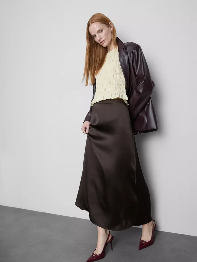 Satin circle maxi skirt Satin circle maxi skirt