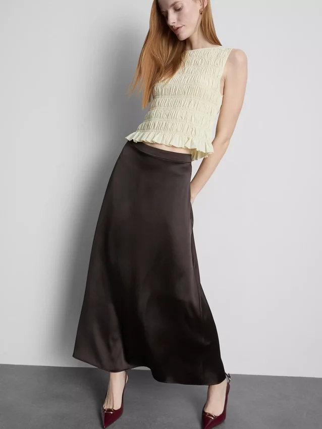 Satin circle maxi skirt Satin circle maxi skirt