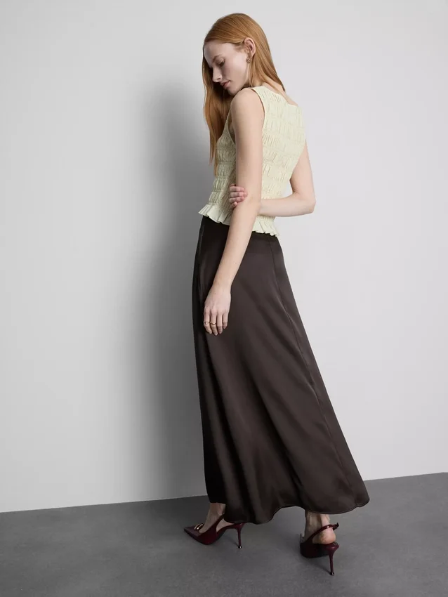 Satin circle maxi skirt Satin circle maxi skirt