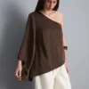 Satin one-shoulder asymmetrical top Satin one-shoulder asymmetrical top