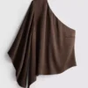Satin one-shoulder asymmetrical top Satin one-shoulder asymmetrical top