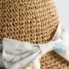 Scallop trim woven hat Scallop trim woven hat