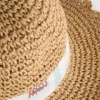 Scallop trim woven hat Scallop trim woven hat