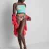 Scenic-print ruched swimsuit Scenic-print ruched swimsuit
