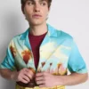 Scenic revere collar shirt