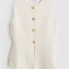 Sculpted button through waistcoat Sculpted button through waistcoat