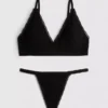 Seamless jacquard triangle underwear set Seamless jacquard triangle underwear set