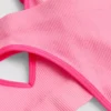 Seamless padded triangle bra and thong set Seamless padded triangle bra and thong set