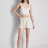 Seamless printed cropped pajama cami Seamless printed cropped pajama cami