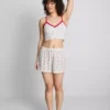 Seamless printed cropped pajama cami Seamless printed cropped pajama cami