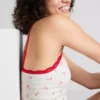 Seamless printed cropped pajama cami Seamless printed cropped pajama cami