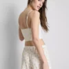 Seamless printed cropped pajama cami Seamless printed cropped pajama cami