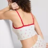 Seamless printed cropped pajama cami Seamless printed cropped pajama cami