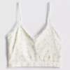 Seamless printed cropped pajama cami Seamless printed cropped pajama cami