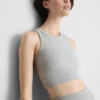 Seamless ribbed crop tank Seamless ribbed crop tank
