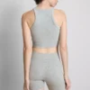 Seamless ribbed crop tank Seamless ribbed crop tank