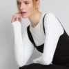 Second skin square neck midi dress