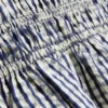 Shirred gingham peplum cami top
