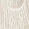 Shirred short-sleeve top