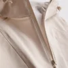 Short cinched rain jacket