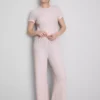 Short-sleeve crinkle top