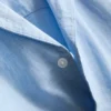 Short sleeve linen blend shirt